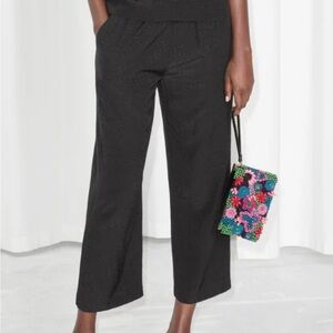 & Other Stories Polka Dot Jacquard Pants